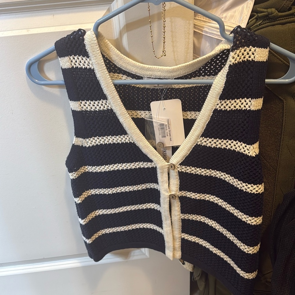 Beachside Striped Vest